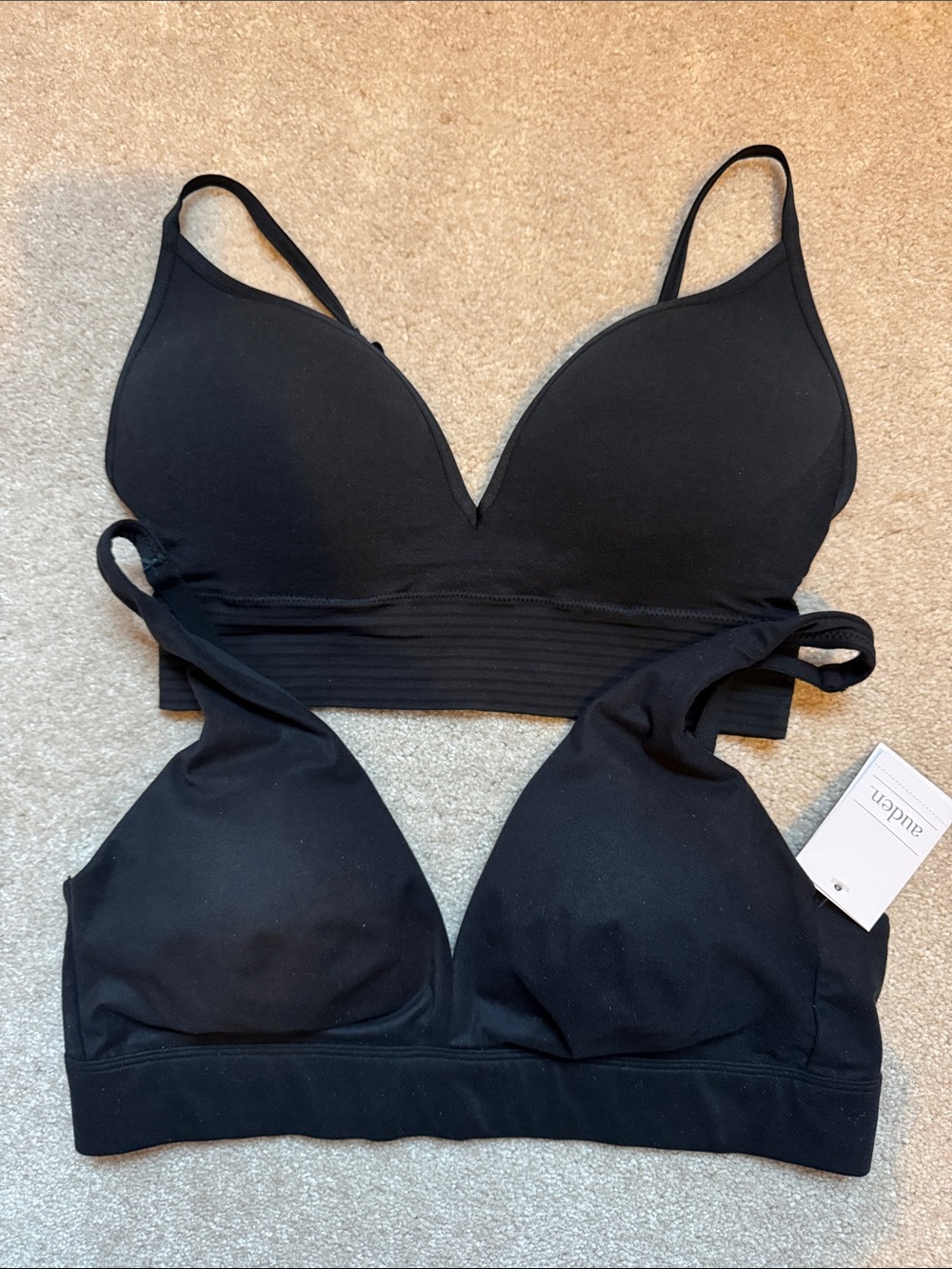 Black bralette set